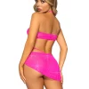 leg avenue 81656 bra and panty set in red at pleasure zone hot pink
