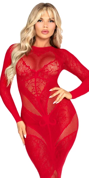 leg avenue 86005 red bodystocking at pleasure zone
