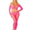leg avenue 89337 pink bodystocking
