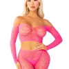 leg avenue 89337 pink bodystocking