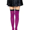 leg avenue cari striped thigh high stockings 6005 at pleasure zone