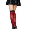 leg avenue cari striped thigh high stockings 6005 at pleasure zone