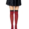 leg avenue cari striped thigh high stockings 6005 at pleasure zone